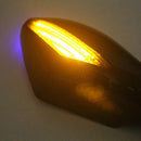 1 Pair Rearview Side Mirrors With LED Turn Signal Light for Honda CBR600/1000 Motorcycle Replacement Body Parts