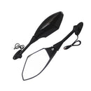 1 Pair Rearview Side Mirrors With LED Turn Signal Light for Honda CBR600/1000 Motorcycle Replacement Body Parts