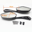 Pair Universal CUSTOM Motorcycle Motorbike Rearview Side Mirrors 8mm 10mm