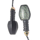 2 Piece Motorbike LED Turn Signal Light Amber Indicator With Smoke Lens