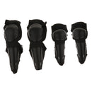4Pieces Adult Elbow Knee Shin Guard Pads Protector for Motorcycle Bike Cycling
