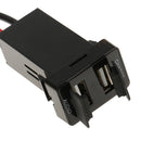 2-USB Charger/Audio Port Interface for Toyota Scion Lexus Blank Switch Hole