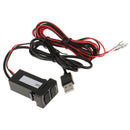 2-USB Charger/Audio Port Interface for Toyota Scion Lexus Blank Switch Hole