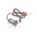 2-USB Charger/Audio Port Interface for Toyota Scion Lexus Blank Switch Hole