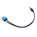 Dual Twin Male Fakra To DIN Radio Aerial Mast Antenna Adapter For VW AUDI