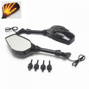 1 Pair Motorcycle Rear View Convex Blindsight Multi Angle Adjustable Billet Aluminum Rear View Side View Mirrors Skull Claw Style Universal Fit