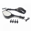 1 Pair Motorcycle Rear View Convex Blindsight Multi Angle Adjustable Billet Aluminum Rear View Side View Mirrors Skull Claw Style Universal Fit