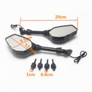 1 Pair Motorcycle Rear View Convex Blindsight Multi Angle Adjustable Billet Aluminum Rear View Side View Mirrors Skull Claw Style Universal Fit
