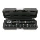 Bicycle Bike Torque Wrench 1/4'' Drive Hex Socket Bit Set Repairing Spanner