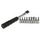 Bicycle Bike Torque Wrench 1/4'' Drive Hex Socket Bit Set Repairing Spanner