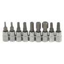 Bicycle Bike Torque Wrench 1/4'' Drive Hex Socket Bit Set Repairing Spanner
