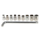 10Pieces Wheel Telescopic Car Van Brace Socket Tyre Nut Wrench Repair Tool