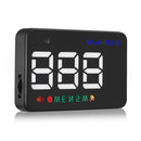 A5 OBD2 Car HUD Head Up Display MPH/KMH Compass Speed Warning Speedometer