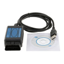 Car Code Reader OBD2 Diagnostic Scan Tool Scanner EOBD USB Adapter for Fiat