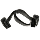 OBD2 16 Pin J1962 Flat Noodle Male to Female Elbow Diagnostic Cable Adapter Converter 2FT