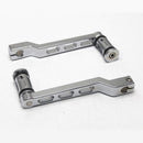 Chrome CNC Heel/ Toe Shifter Gear Shift Pedal Lever Arms & Shifter Peg For Harley Touring 2008 Up