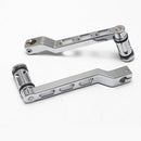 Chrome CNC Heel/ Toe Shifter Gear Shift Pedal Lever Arms & Shifter Peg For Harley Touring 2008 Up