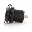12V-24V Car Motorcycle Dual Port USB Charger Power Outlet With Wires