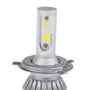 Pair H4 9003 72W 7200LM LED Headlight Car Kit Hi/Lo Beam Halogen Bulbs 6000K