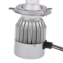 Pair H4 9003 72W 7200LM LED Headlight Car Kit Hi/Lo Beam Halogen Bulbs 6000K