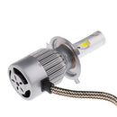 Pair H4 9003 72W 7200LM LED Headlight Car Kit Hi/Lo Beam Halogen Bulbs 6000K