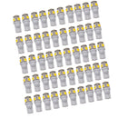 50 Pieces T10 W5W 168 194 5050 5SMD 6000K White LED Light Bulbs