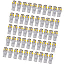50 Pieces T10 W5W 168 194 5050 5SMD 6000K White LED Light Bulbs