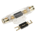 Inline Water Resistant ANL Holder 0 GA 4 Gauge Fuseholder and 150 Amp Fuse