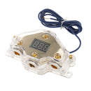 Car Audio Power Distribution Block Digital Display With Voltmeter