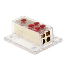 4-Way Car Audio Stereo Amp Power/Ground Cable Splitter Distribution Block