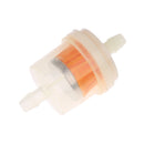 10 Pieces Universal Motorcycle Engine Gas Oil Fuel Filter for 1/4'' 6mm Hose Plastic