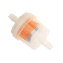 10 Pieces Universal Motorcycle Engine Gas Oil Fuel Filter for 1/4'' 6mm Hose Plastic