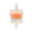 10 Pieces Universal Motorcycle Engine Gas Oil Fuel Filter for 1/4'' 6mm Hose Plastic
