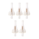 5 Pieces Clear Motorcycle Inline Gas Fuel Filter for 1/4'' 6mm Line Hose