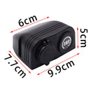 Dual Blue USB Charger +12V Color LED Digital Voltmeter for Car Motorcycle Boat