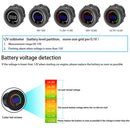 Dual Blue USB Charger +12V Color LED Digital Voltmeter for Car Motorcycle Boat