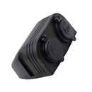 Universal Car Motorcycle Boat 5V 2.1A Red Dual USB Charger+Cigarette Socket