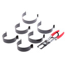 7 Pieces Motorcycle Motobrike Piston Ring Clamp Compressor Tool Kit 73-111mm