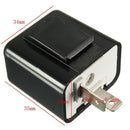 2Piece Motorcycle 12V 2 PIN Turn Signal LED Flasher Blinker Adjustable Relay