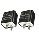 2Piece Motorcycle 12V 2 PIN Turn Signal LED Flasher Blinker Adjustable Relay