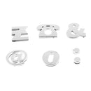 200 Pieces Chrome Car Emblem Sticker Alphabet Letter Number Symbol Decal