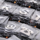 200 Pieces Chrome Car Emblem Sticker Alphabet Letter Number Symbol Decal