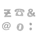 200 Pieces Chrome Car Emblem Sticker Alphabet Letter Number Symbol Decal