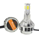 Motorcycle 35W 5COB LED Hi/Lo Headlight Headlamp Light Bulb with Cooling Fan