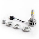 Motorcycle 35W 5COB LED Hi/Lo Headlight Headlamp Light Bulb with Cooling Fan