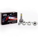 Motorcycle 35W 5COB LED Hi/Lo Headlight Headlamp Light Bulb with Cooling Fan