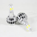 Motorcycle 35W 5COB LED Hi/Lo Headlight Headlamp Light Bulb with Cooling Fan