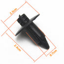 100 Pieces 7mm Motorcycle Fairing Rivet Retainer Trim Clips for Honda Yamaha