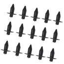 100 Pieces 7mm Motorcycle Fairing Rivet Retainer Trim Clips for Honda Yamaha