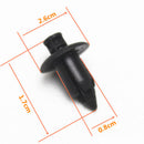 100 Pieces 8mm Motorcycle Fairing Rivet Retainer Trim Clips for Kawasaki